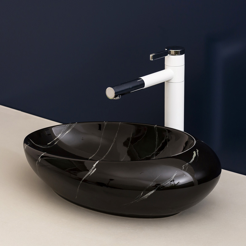 Stage basin balcony home for wash basin ceramic bathroom sinks Nordic contracted the sink basin, black and white