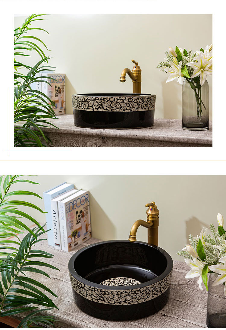 Jingdezhen rain spring basin art sanitary ceramic table toilet stage basin lavatory sink Chinese style of the ancients