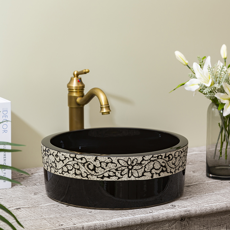 Jingdezhen rain spring basin art sanitary ceramic table toilet stage basin lavatory sink Chinese style of the ancients
