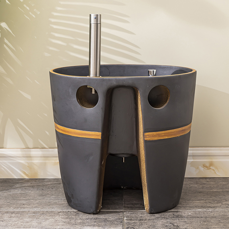 The Mop pool table control automatic ceramic wash Mop pool balcony is suing toilet water basin 3 Mop pool