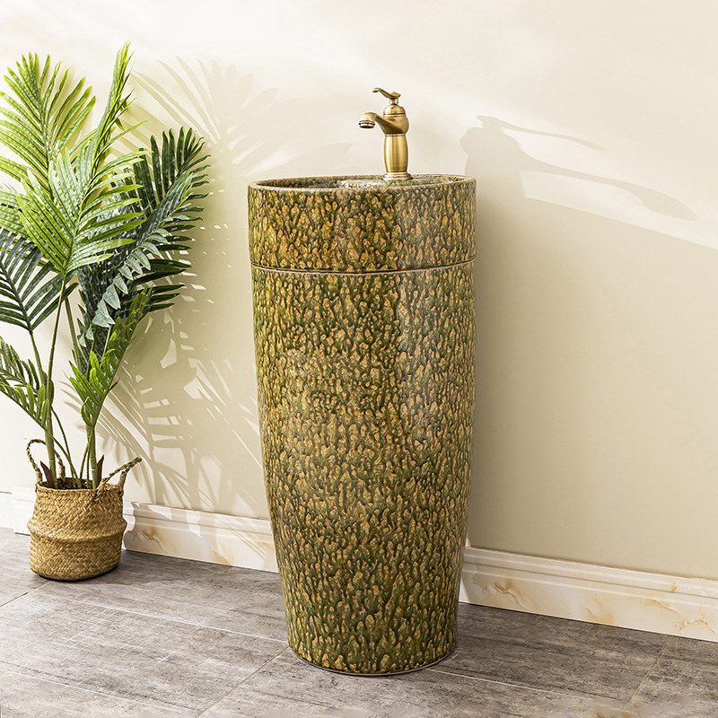 Ceramic floor pillar lavabo toilet lavatory basin basin of is suing household one pillar three balcony