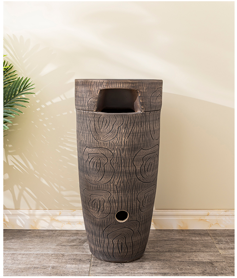 Floor pillar lavabo toilet ceramic lavatory basin balcony is suing the home a whole basin of 11