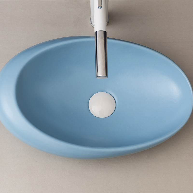 Stage basin balcony home for wash basin ceramic bathroom sinks Nordic contracted the sink basin blue