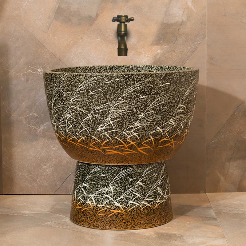 The Mop pool balcony ceramic art basin of Mop Mop pool toilet Mop pool household Mop pool of the ancients
