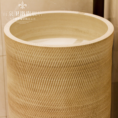 Jingdezhen ceramic basin art lavatory conjoined column one column pillar lavabo lavatory toilet, the balcony