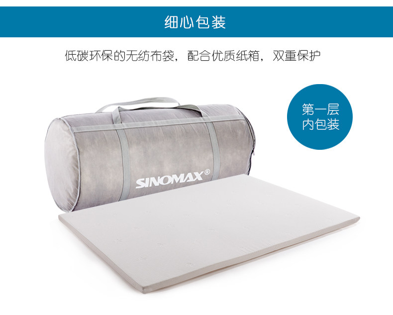Матрац [可定制]sinomax赛诺海棉床垫榻榻米1.5m1.8米床软床垫薄垫