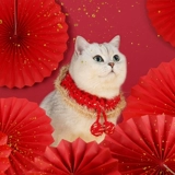 Зимний трикотажный шерстяной шарф, нагрудник