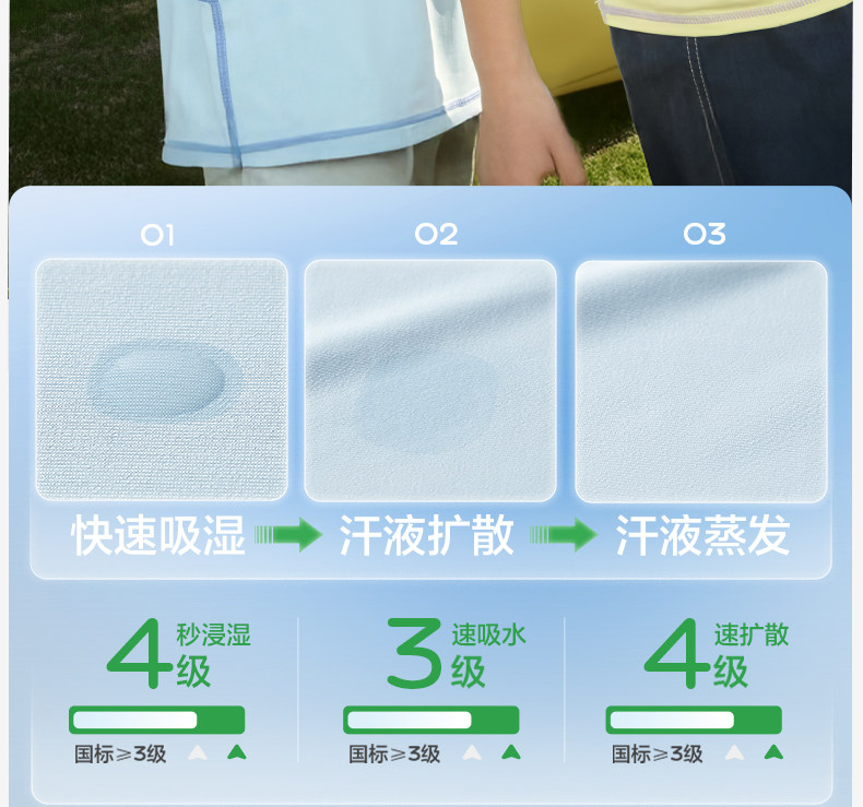 KK树儿童短袖男童女孩速干t恤防晒户外运动上衣长袖夏季打底衫薄 — 10