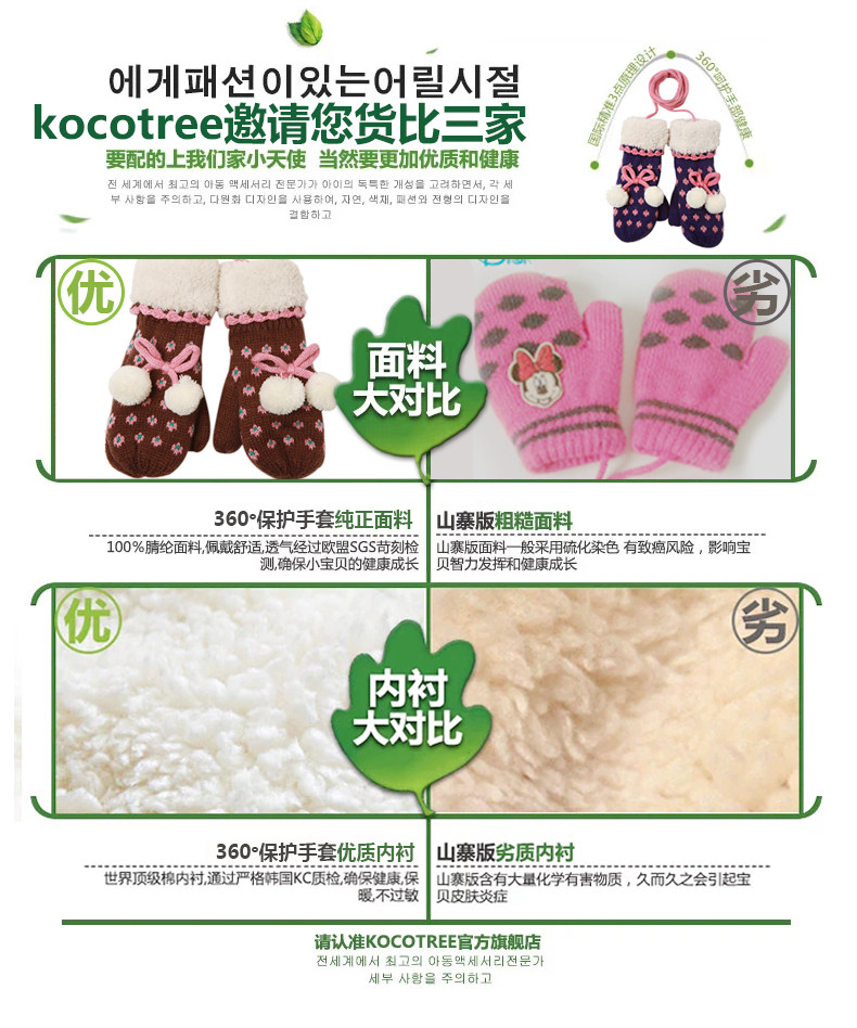 Gants pour enfants KOCOTREE en de laine - Ref 2146028 Image 41