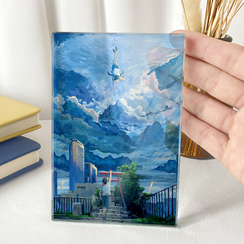 Weathering with You Crystal Stand Japanese Desktop Ornament Anime Merchandise Featuring Hiyori Iwato from Makoto Shinkai's Film Weathering with You Crystal Stand Japanese Desktop Ornament Anime Merchandise Featuring Hiyori Iwato from Makoto Shinkai's Film