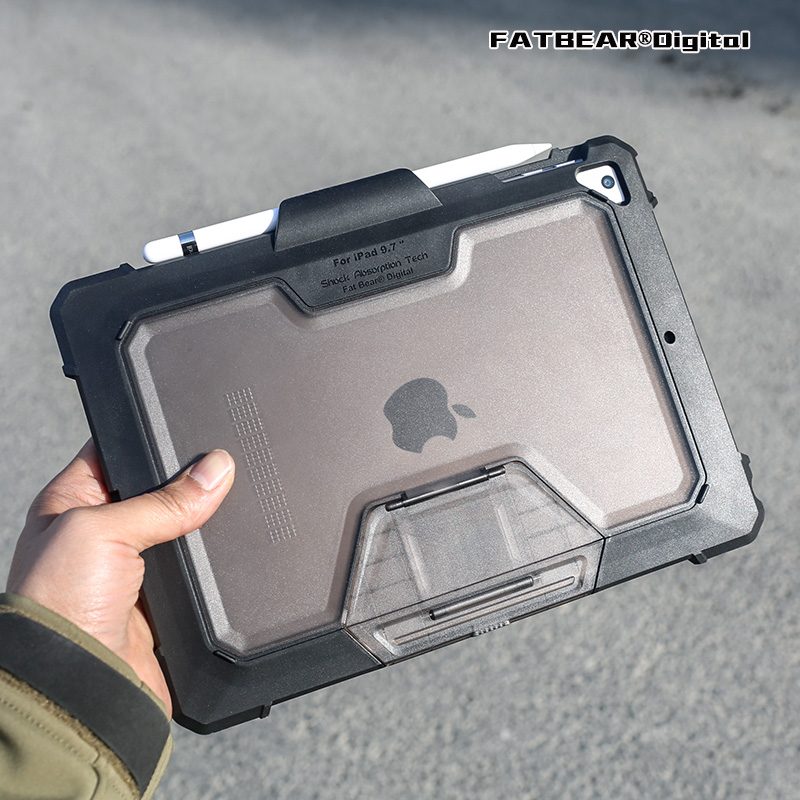 Fat bear EDC tactical anti-fall adapted to Apple iPad 5 Air Air2 Pro 9 7 flat shell protected