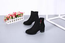 Winter Old Beijing Cloth Shoes Woman Short Boots Plus Suede Warm Women Cotton Shoes With Heightening Shoes Womens Shoes Side Zip Fashion