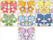 (Zhang Xiaolang) Cross-stitch DMC R line with cartoon character card set to send corner protection rainbow bear