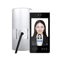 Haochen 8 Inch Face Recognition All-in-one Brush Identity Card Two Dimensional Code Attendance Cell Special Access Control Factory Straight Hair