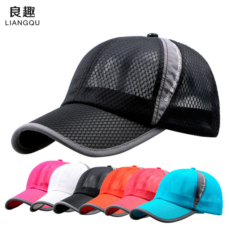 Cap Men's baseball cap Summer mesh Breathable Middle-aged Sunhat Anti-Duck Tongue Cap Female Korean version Couple suncap