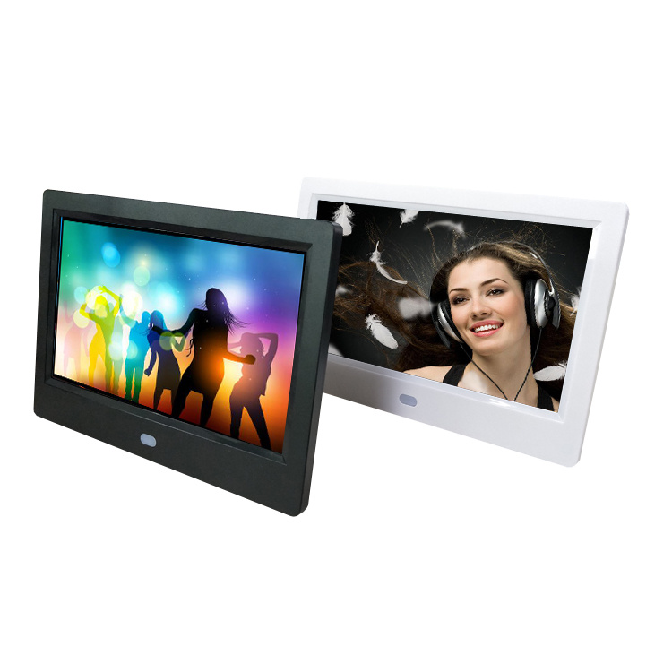 New hẹp side HD màn hình LED 7 inch 10 inch khung ảnh kỹ thuật số ảnh điện tử album khung ảnh video quảng cáo máy