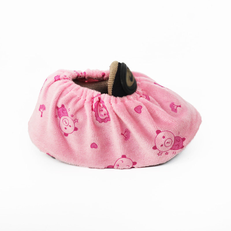 Baby and child indoor can be repeatedly washed printing cartoon non-slip bottom student computer room household flannel cotton shoe cover