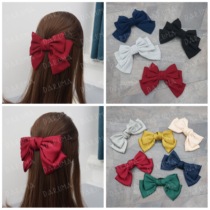  (Spot)Excellent hair accessories Miss uniform bow top clip Student solid color accessories are not included