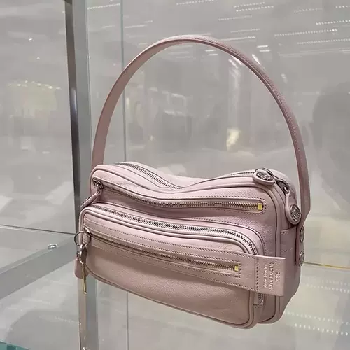 Цепочка с молнией, ключница, подвеска, сумка на одно плечо, из натуральной кожи