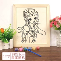 12 -INCH ORIGINAL WOOD PAINTRAPE+Акриловая фотография мужчин и женщин с узорами