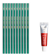 晨光10支铅笔+1支水彩颜料