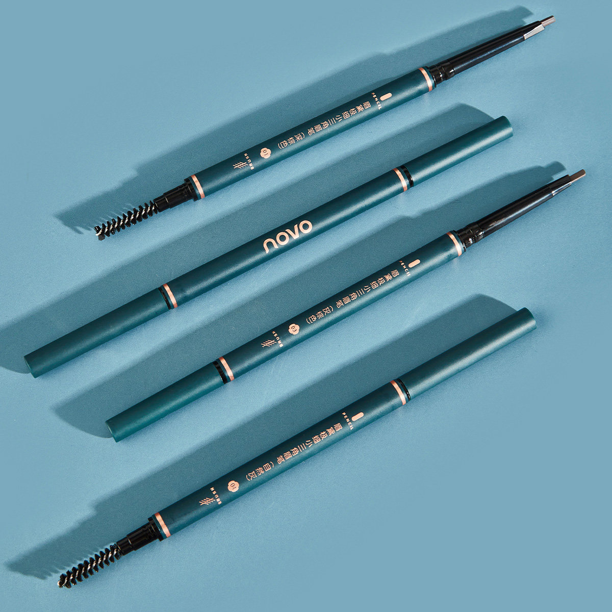 novo eyebrow pencil waterproof and sweat-proof lasting non-marking ultra-fine head ultra-fine female beginners recommended by Li Jiaqi
