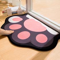 Toilet entrance door waterproof non-slip mat home kitchen bathroom toilet carpet absorbent foot mat entrance mat