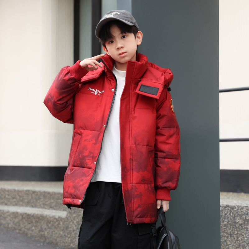 2025 Winter New Brand Children's down Jacket for Boys, Stylish Mid-Length Gradient Thickened Children's Warm Coat 2025 Winter New Brand Children's down Jacket for Boys, Stylish Mid-Length Gradient Thickened Children's Warm Coat