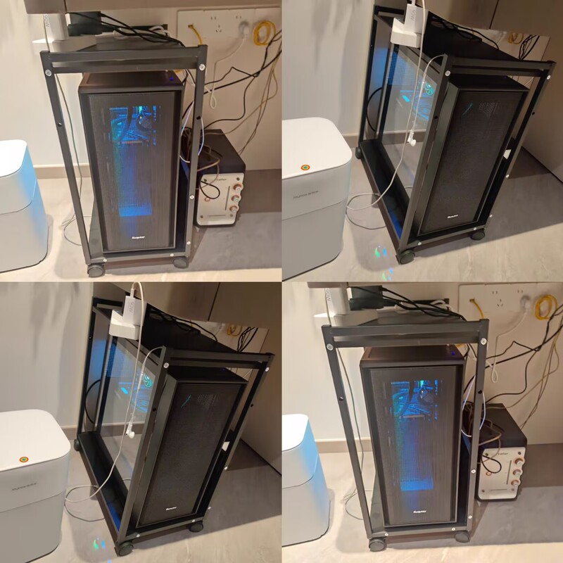 E-Sports Room Computer Host Stand Multi-Layer Movable Case Base Storage Rack Floor-Standing Home Under-Desk Trolley