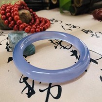 Agate bracelet female Turkish blue chalcedony purple chalcedony Red Cedar cherry blossom agate gift transfer lychee freeze