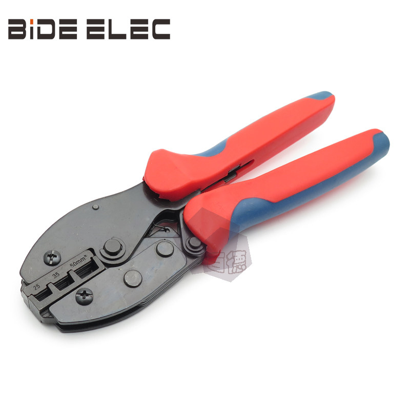 LY-2550EF ratchet type sleeve type terminal connecting head special press wire clamp crimping tool 25-50mm2