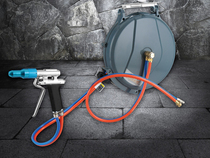  10 meters water and gas mixing drum car washing equipment double-tube drum car beauty water and gas water and gas mixing gun