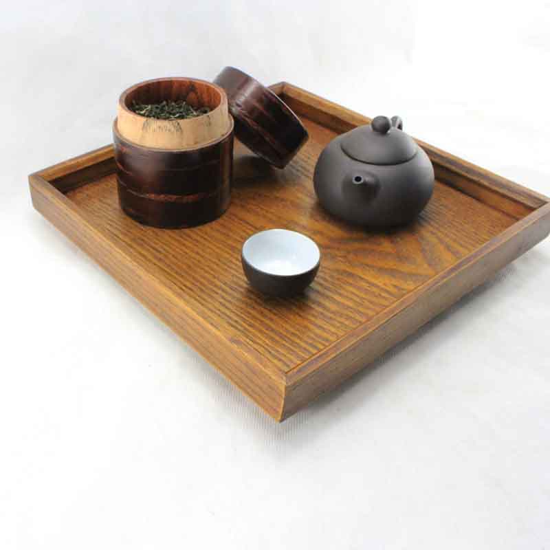Khay gỗ mâm cỗ đĩa đĩa trái cây đĩa ăn đĩa dưa tấm dĩa gỗ tấm cá tính sáng tạo tấm nhà - Tấm khay gỗ đựng bánh