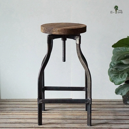 Вращающийся бар на стул барный стул промышленного ветра вяза