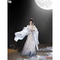 Original Hanfu female Jiyue Yaoguang Wei Jin style heavy industry embroidery Jin made super fairy new fairy lady style spring and summer suit