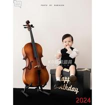 One year old boy little gentleman cute photo suit photo studio studio photography clothing hot selling photo birthday party clothes
