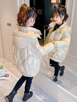 Hong Kong children's cotton-padded jacket winter 2021 new children's windproof foreign style children's thick wash-free down jacket