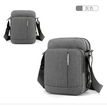 Middle-aged and elderly people multilayer bag shoulder bag dad old mens Oxford cloth xie kua bao men shoulder backpack small
