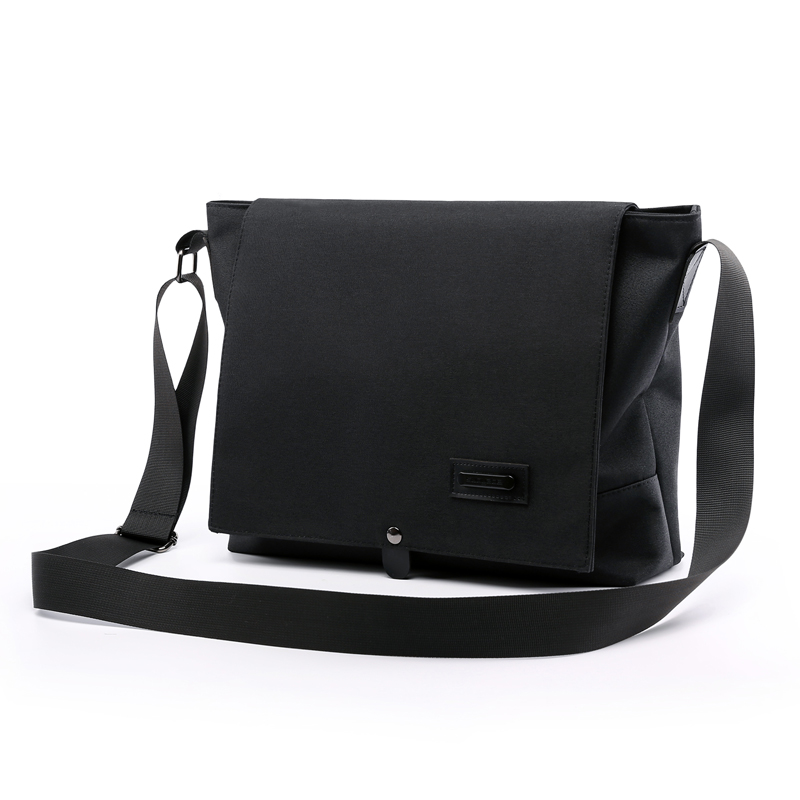 Japanese and Korean version of men's college students leisure can put A4 paper school bag large capacity Oxford cloth canvas shoulder bag Messenger bag