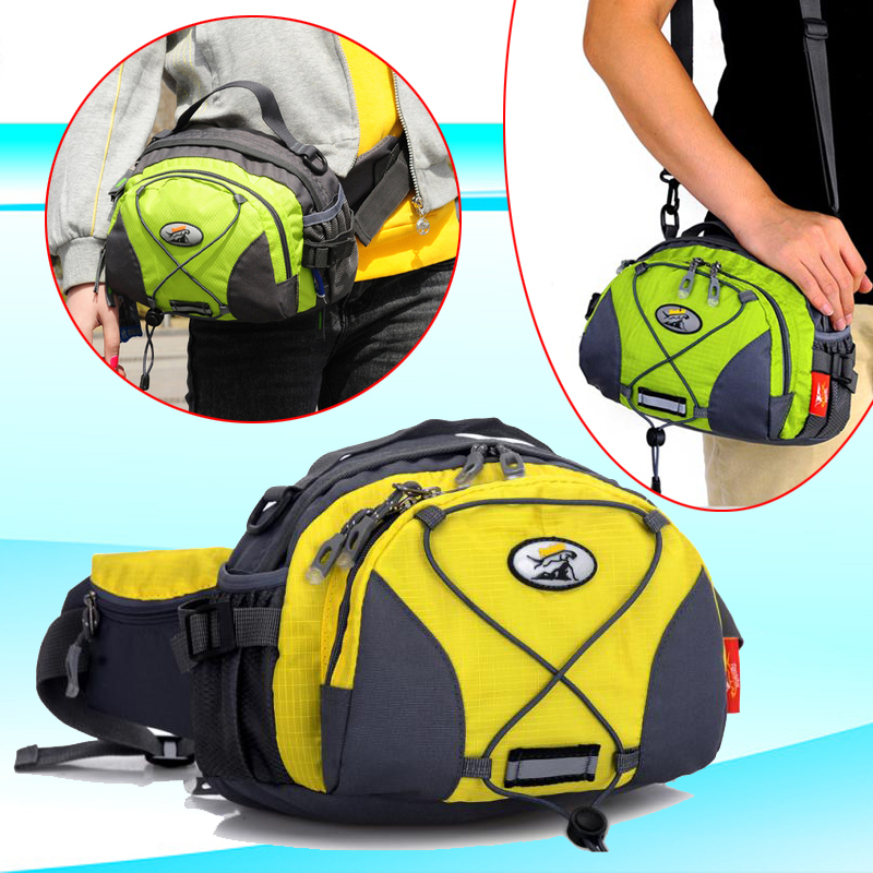 Outdoor shoulder bag women's ultra-light travel large-capacity dual-use water bottle waist bag men's sports bag casual waterproof