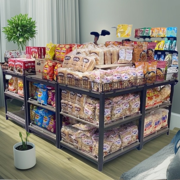 母婴店内：颜值与功能兼备的钢木新款货架组合