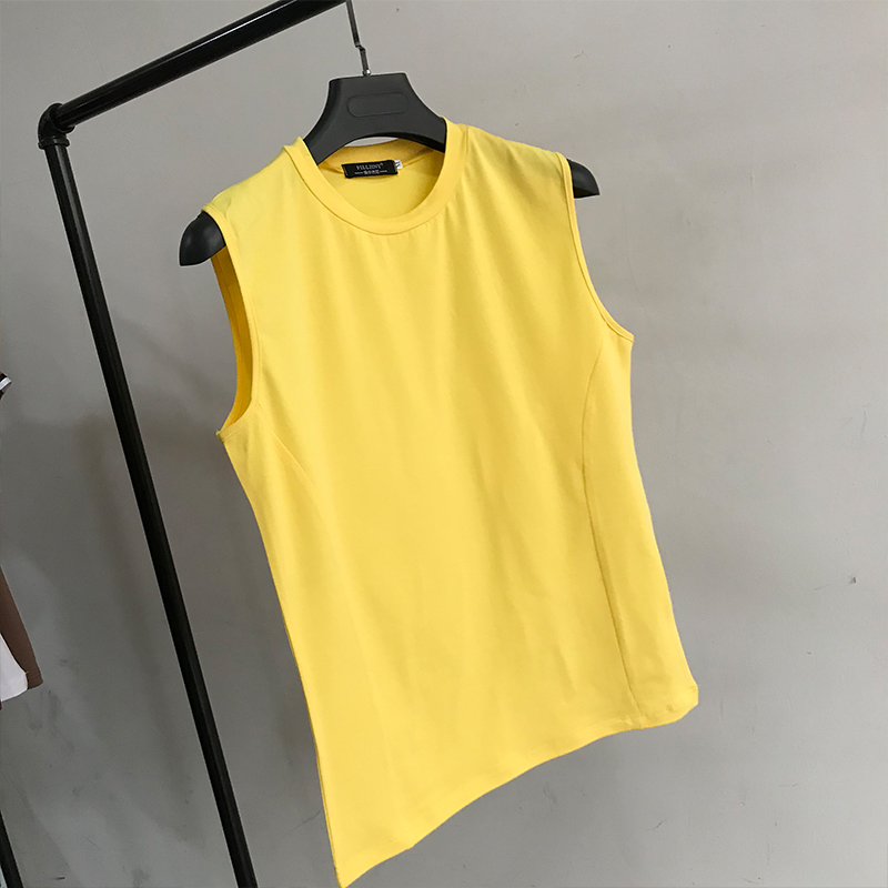 thể thao nam vest Hàn Quốc phiên bản của phiên bản Hàn Quốc cơ thể xây dựng cotton mùa hè xu hướng giản dị vai mùa hè màu tinh khiết vest