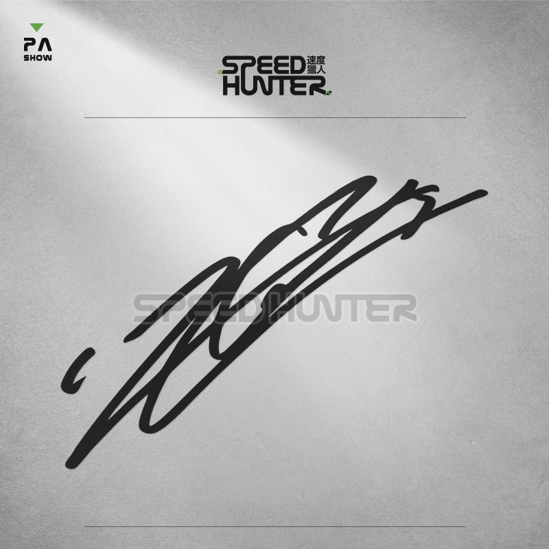 Leclerc Charles Leclerc Racing signature car stickers body stickers light brow with reflective patch flowers