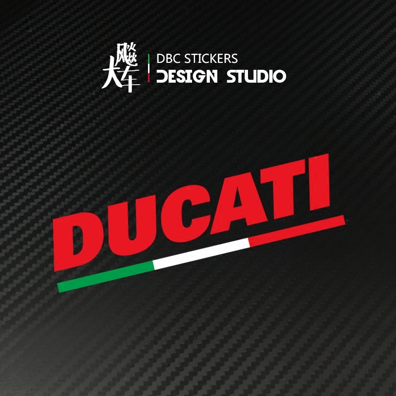 Ducati Ducati Italian Tricolor Flag B Section Big Devil Monster Sticker Reflective Decals 09