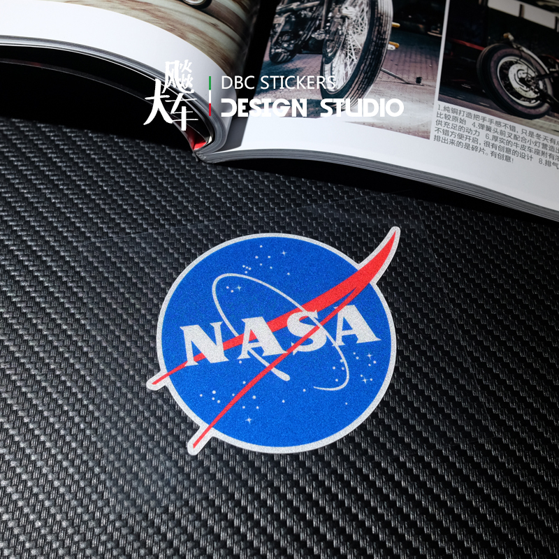 NASA NASA Military Mark SUV Off-road Car Body Stickers Waterproof Reflective Patch Flower Car Sticker