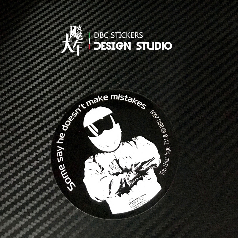 TopGear Stig Try for Kolk Motorcycle Stickers Car Stickers Waterproof Stickers Personality 02