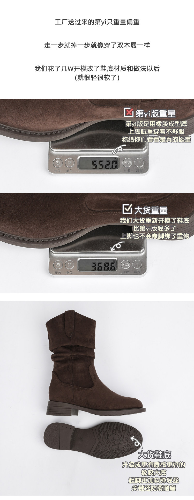 Западные Boots 真皮版！半曲西部牛仔靴2025年秋季美拉德短靴子中筒靴堆堆靴女靴