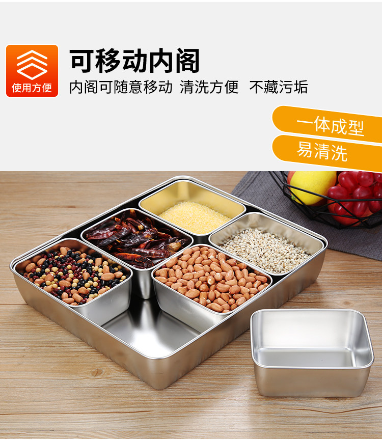 Sleek Japanese Stainless Steel Seasoning Box with Lid - Detail image 4