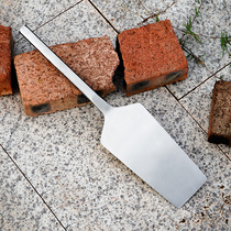 Thin trowel knife Guiyang round brick tile knife tool double-sided stainless steel stainless steel leaf mud small wall brick knife full tile