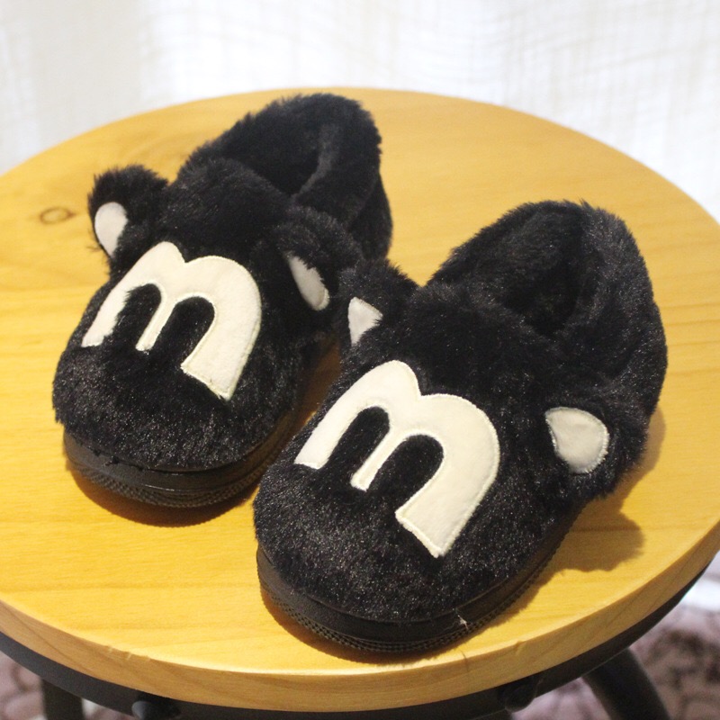 Pantoufles enfants en suède A3123 pour hiver - Ref 1016768 Image 10